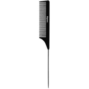 Kapous расческа парикмахерская carbon fiber 231х27 мм с металлическим хвостиком