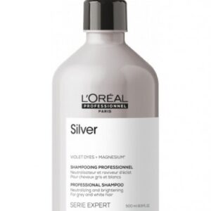 Loreal silver шампунь для нейтрализации желтизны осветленных и седых волос 500 мл БС*