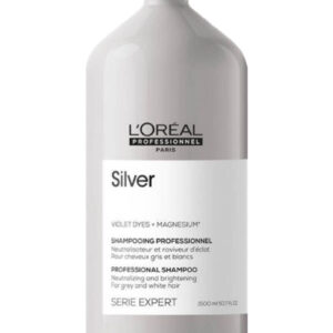 Loreal silver шампунь для нейтрализации желтизны осветленных и седых волос 1500мл БС