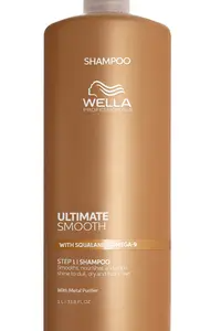 Wella ultimate smooth шампунь для сухих, вьющихся и тусклых волос 1000 мл ДГ