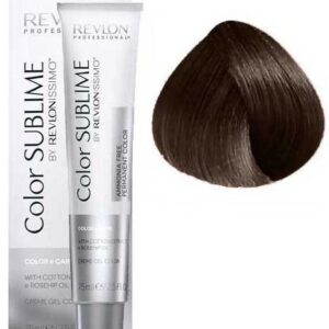 Rеvlоn rеvlоnissimo color sublime перманентная безаммиачная краска 6.13 темный блондин пепельно-золотистый 75мл мил