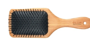 Ollin щётка массажная bamboo прямоугольная нейлоновые штифты