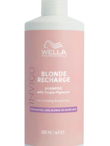 Wella Invigo blonde recharge шампунь-нейтрализатор желтизны для холодных светлых оттенков 500мл мил
