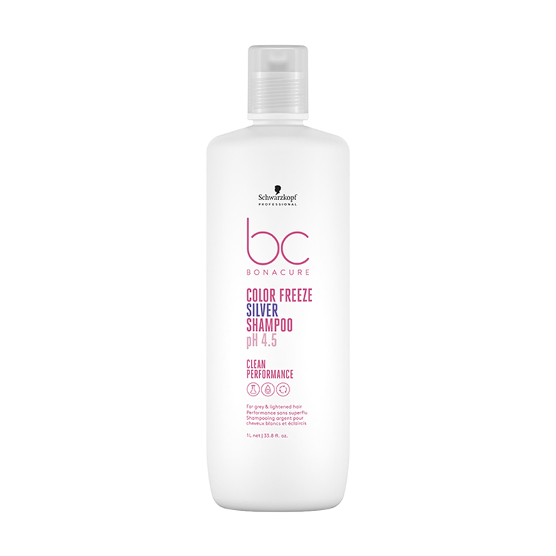 Bonacure pH 4.5 color freeze silver шампунь нейтрализующий нежелательный желтый оттенок 1000 мл