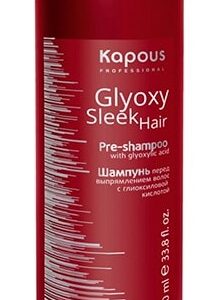 Kapous glyoxy sleek hair шампунь перед выпрямлением волос 1000мл
