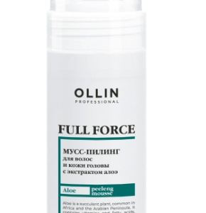 Ollin full force мусс-пилинг для волос и кожи головы с экстрактом алоэ 150мл