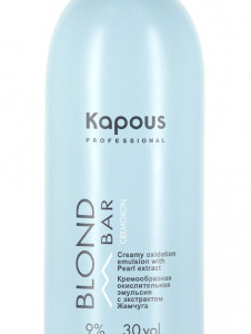 Kapous кремообразная окислительная эмульсия blond bar с экстрактом жемчуга 9% 200 мл