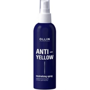 Ollin anti-yellow нейтрализующий спрей для волос 150мл