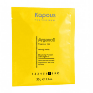 Kapous arganoil обесцвечивающий порошок с маслом арганы 30гр
