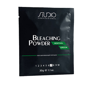 Kapous menthol green обесцвечивающий порошок 30 гр