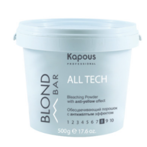 Kapous blond bar обесцвечивающий порошок с антижелтым эффектом 500 гр