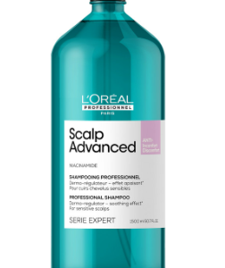 Loreal scalp advanced шампунь для чувствительной кожи головы 1500 мл БС