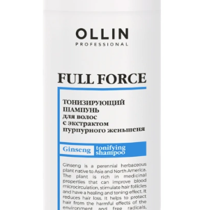 Ollin full force тонизирующий шампунь с экстрактом пурпурного женьшеня 400мл