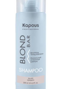 Kapous blond bar питательный оттеночный шампунь для оттенков блонд серебро 300 мл