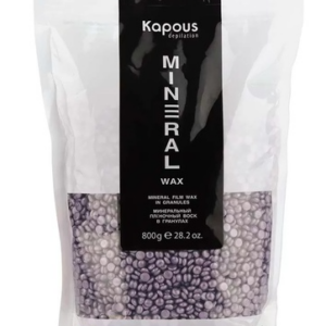 Kapous минеральный плёночный воск в гранулах tourmaline 800 гр